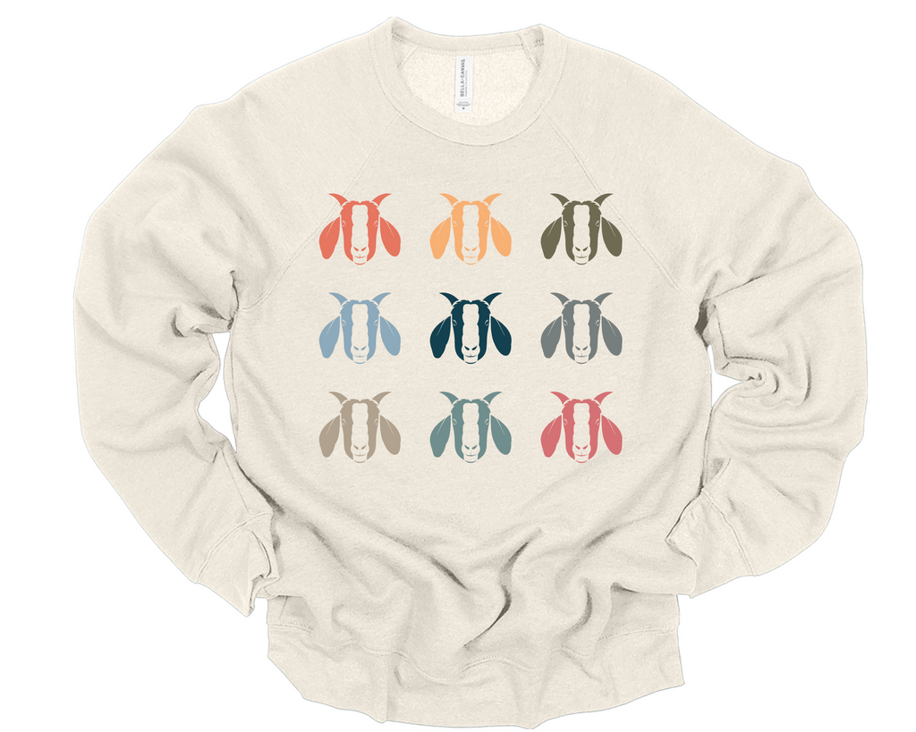 Goat Head Crew Neck Oatmeal