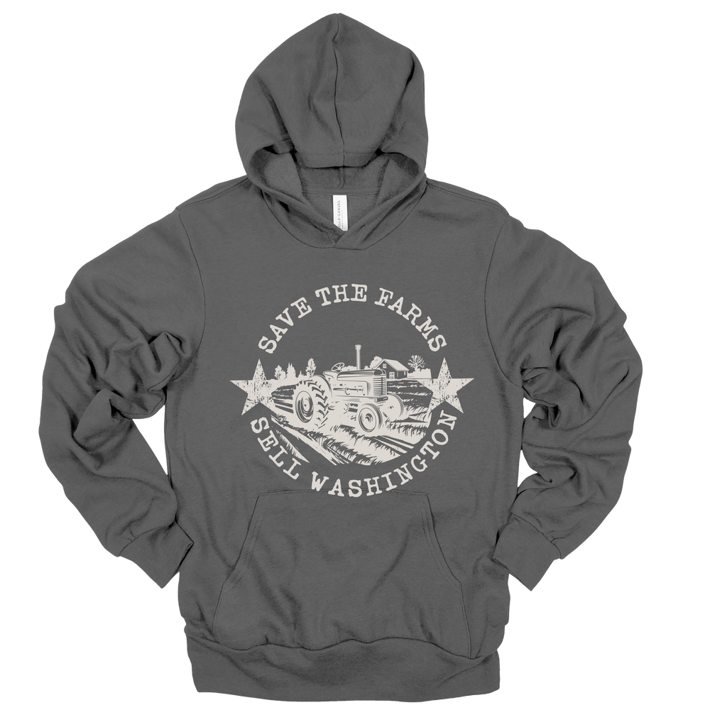 Save the Farms Hoodie Gray