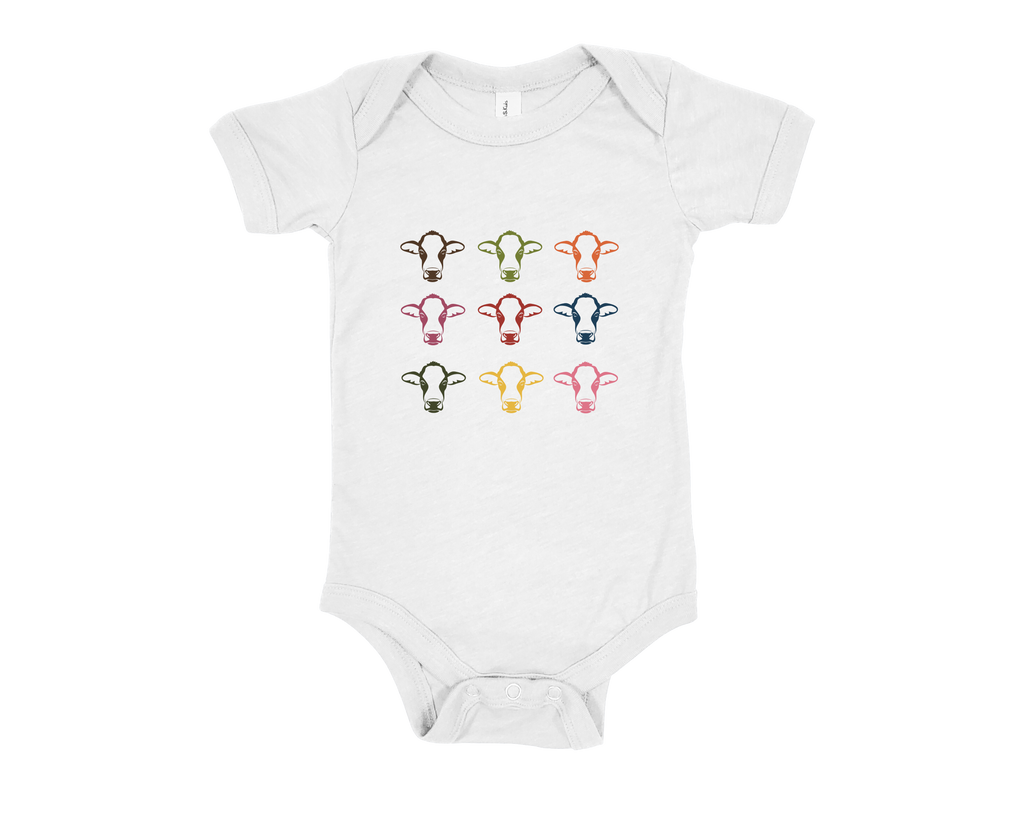 Steer Head Multi-Color Onesie