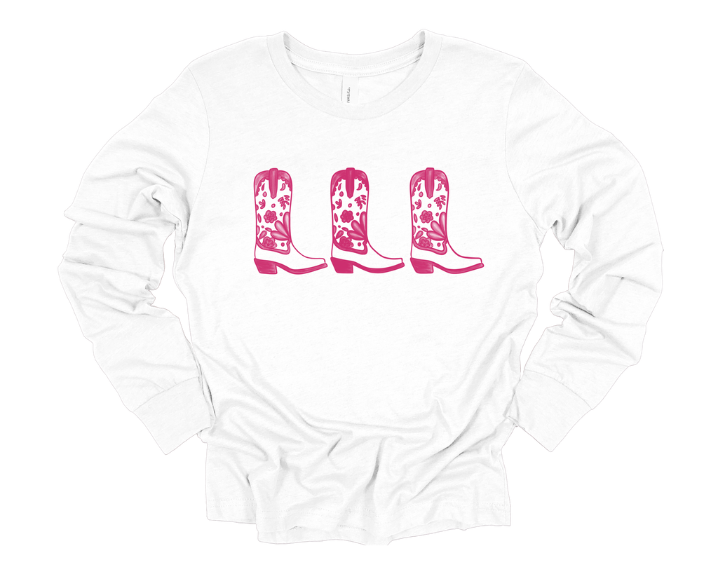 These Boots Long Sleeve Pink