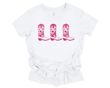 These Boots Youth T-Shirt Pink