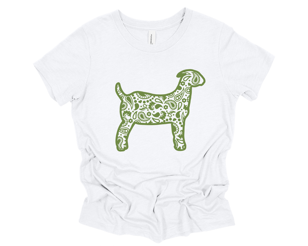 Bandana Goat Youth T-Shirt Green